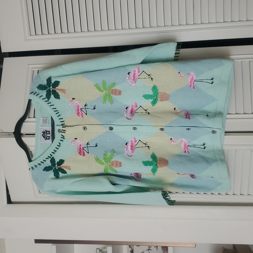 NWT! Storybook Knit Flamingo Road 3/4" Sleeved Sweater